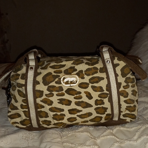 Red by Marc Ecko Leopard Print Satchel Handbag Purse - Picture 1 of 16